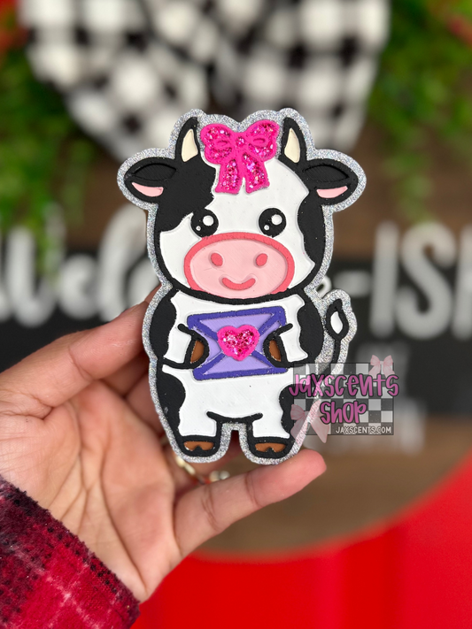 Cow Love Letter Car Freshie