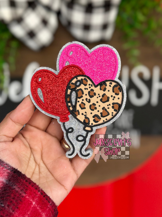 Balloon Hearts Car Freshie