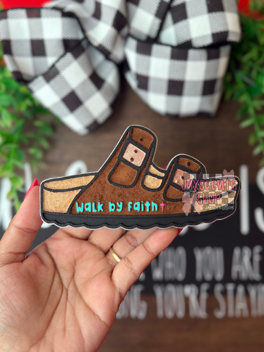 Walk By Faith Sandal Car Freshie