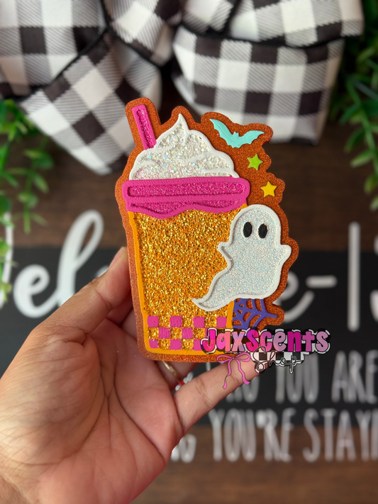 Halloween Ghost Latte Car Freshie