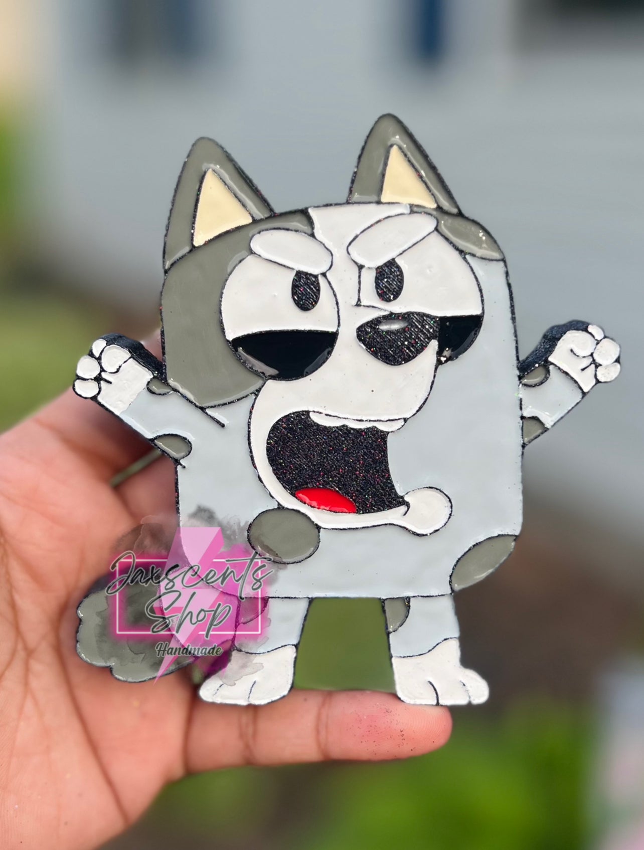 Angry Grey Dog