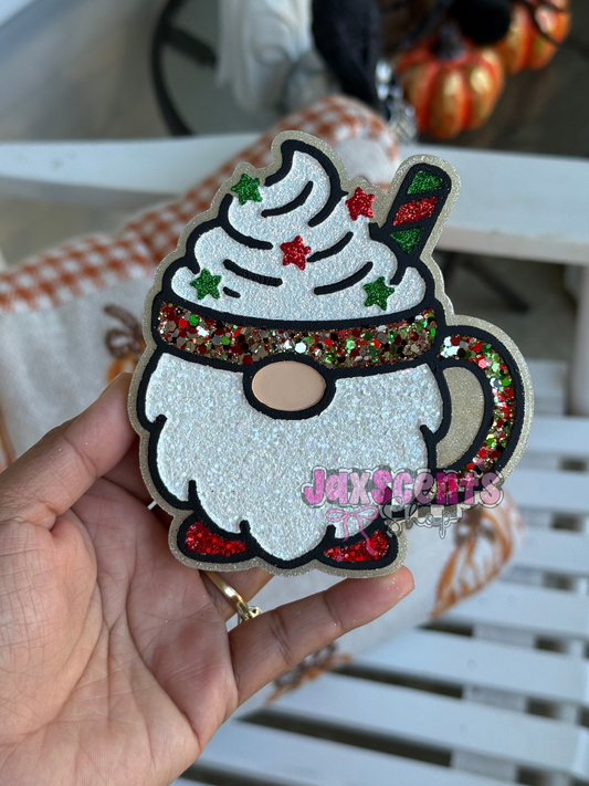 Christmas Gnome Mug Car Freshie