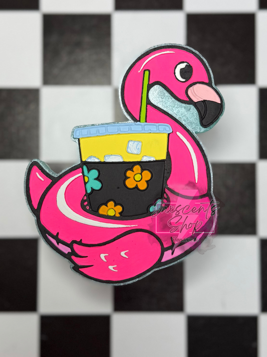 Flamingo Floaty With Drink