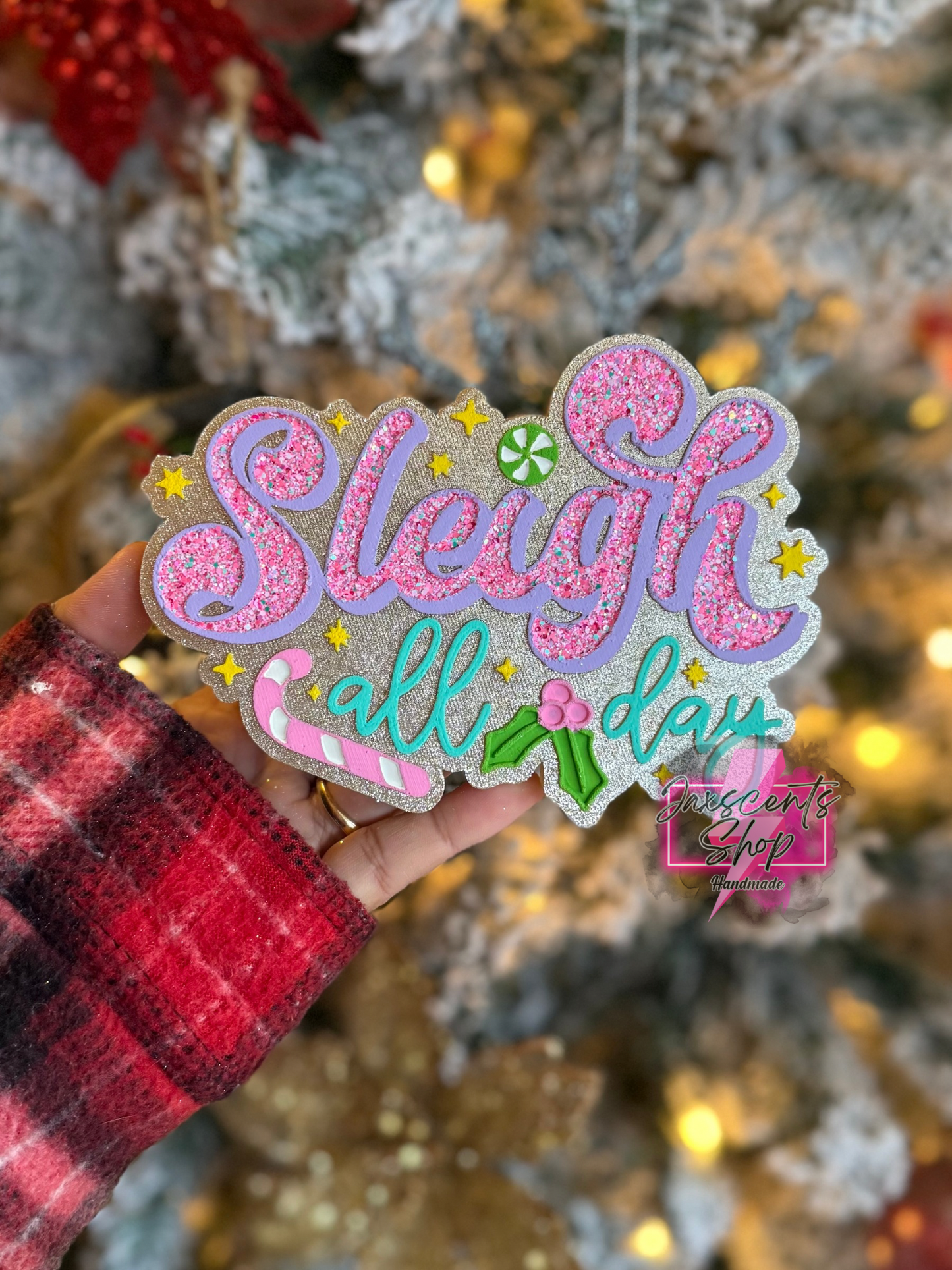 Sleigh All Day Car Freshie