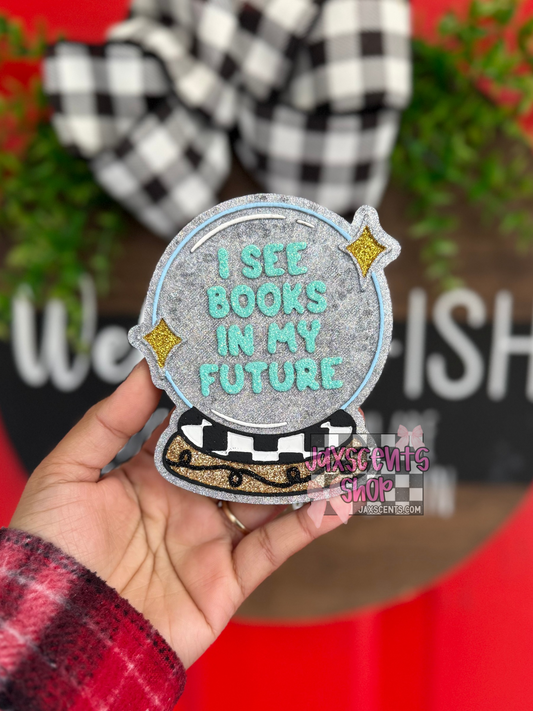 I See More Books In My Future Car Freshie