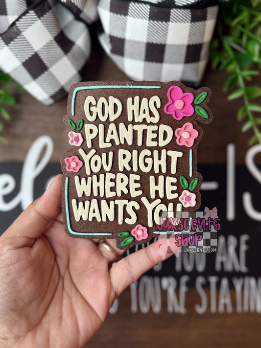 God Has Planted You Car Freshie