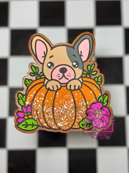 Frenchie Pup In A Pumpkin