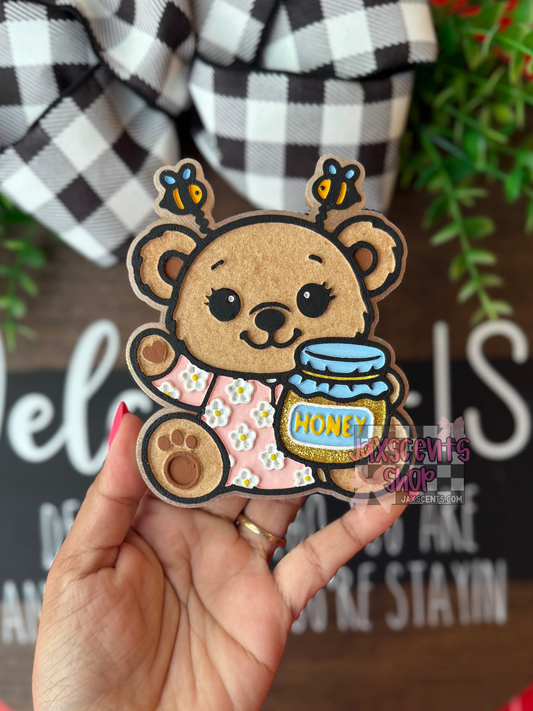Bear With Honey Car Freshie