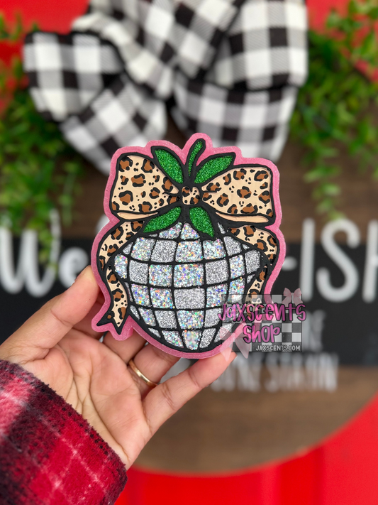 Strawberry Disco w/ Bow Car Freshie