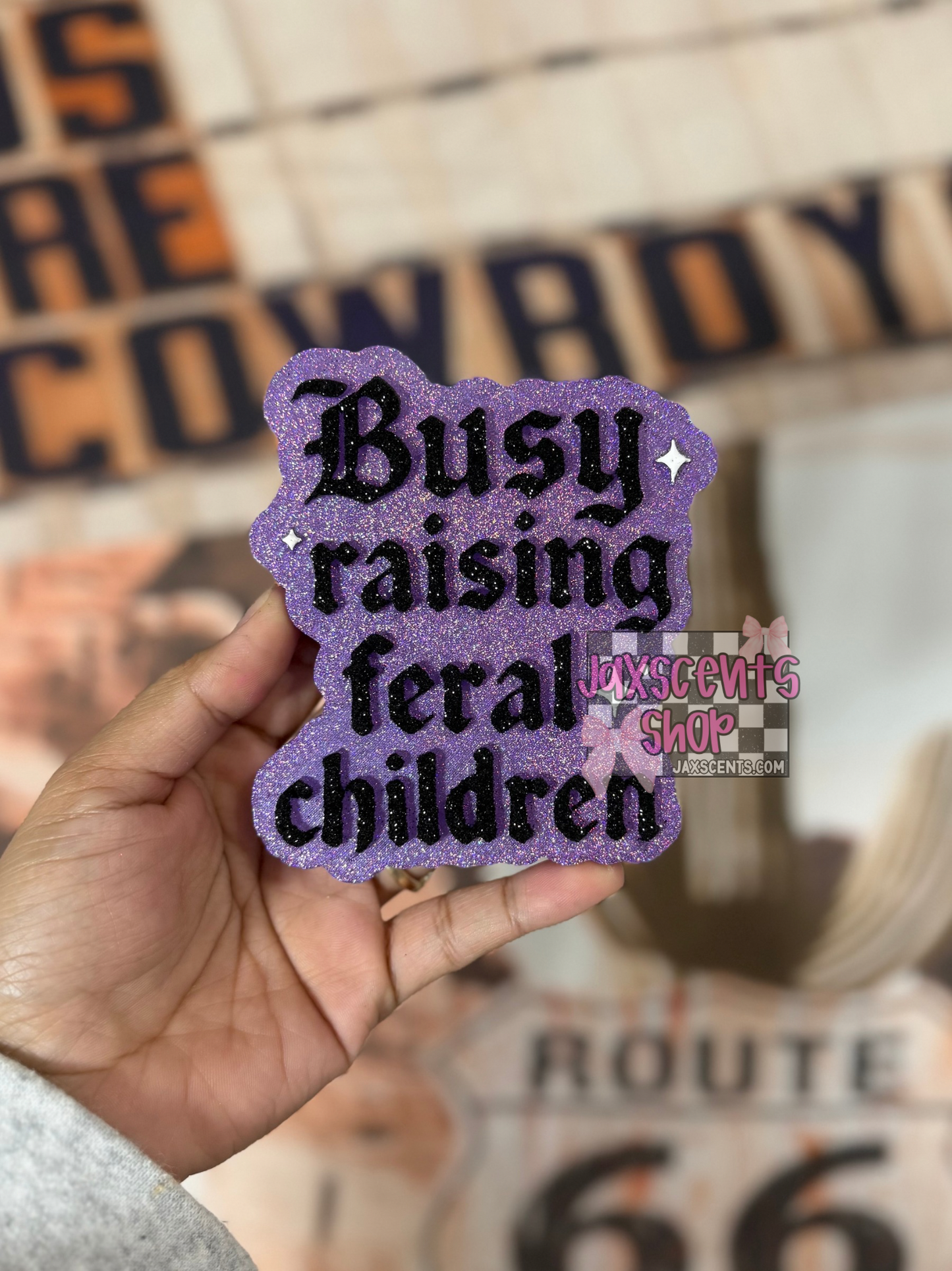 Busy Raising Feral Children Car Freshie