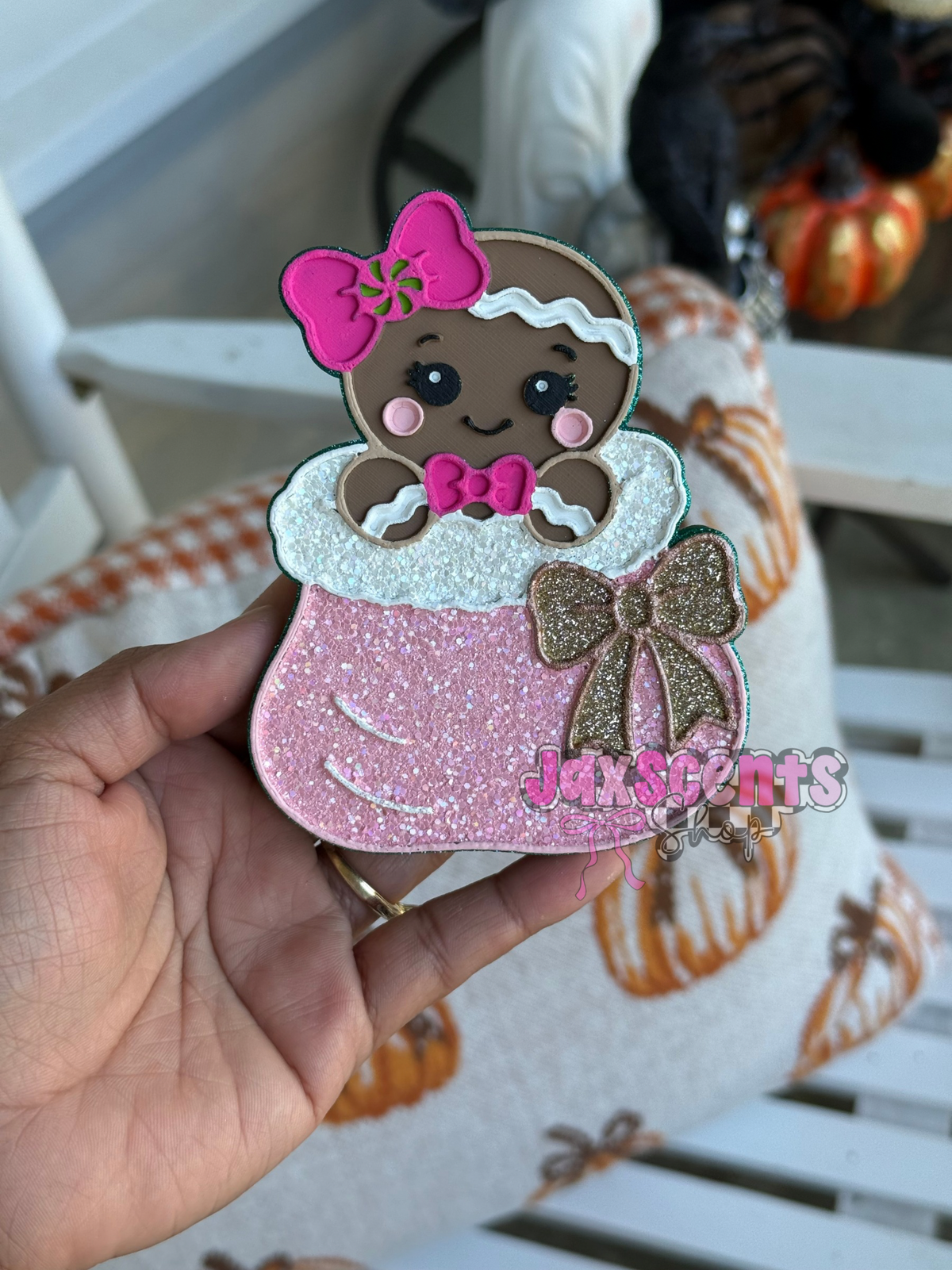 Gingerbread in Santa Sack Car Freshie