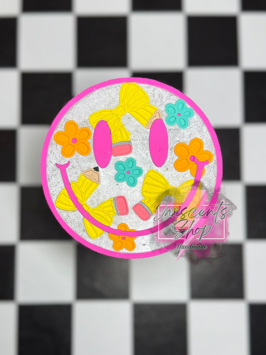 Floral Pencil Bow Smiley
