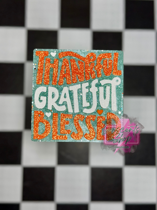 Thankful Grateful Blessed Square