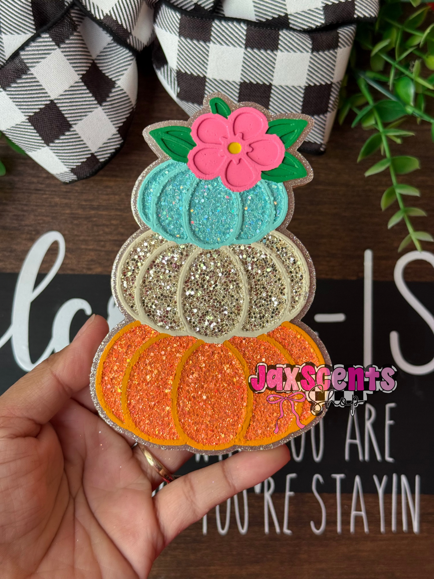 Pumpkin Stack Car Freshie