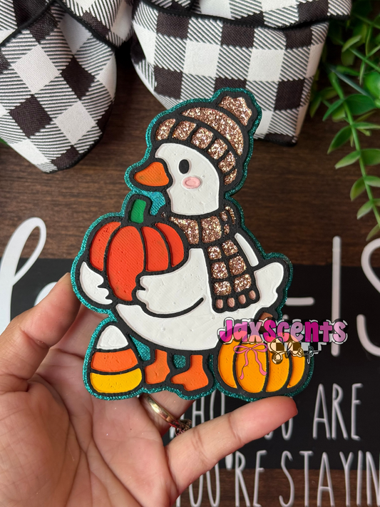 Fall Goose with Pumpkins Car Freshie