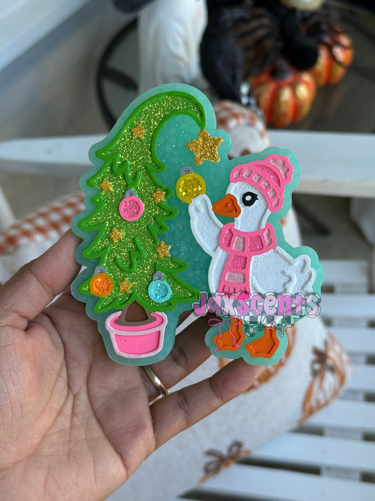 Whoville Christmas Tree Goose Car Freshie