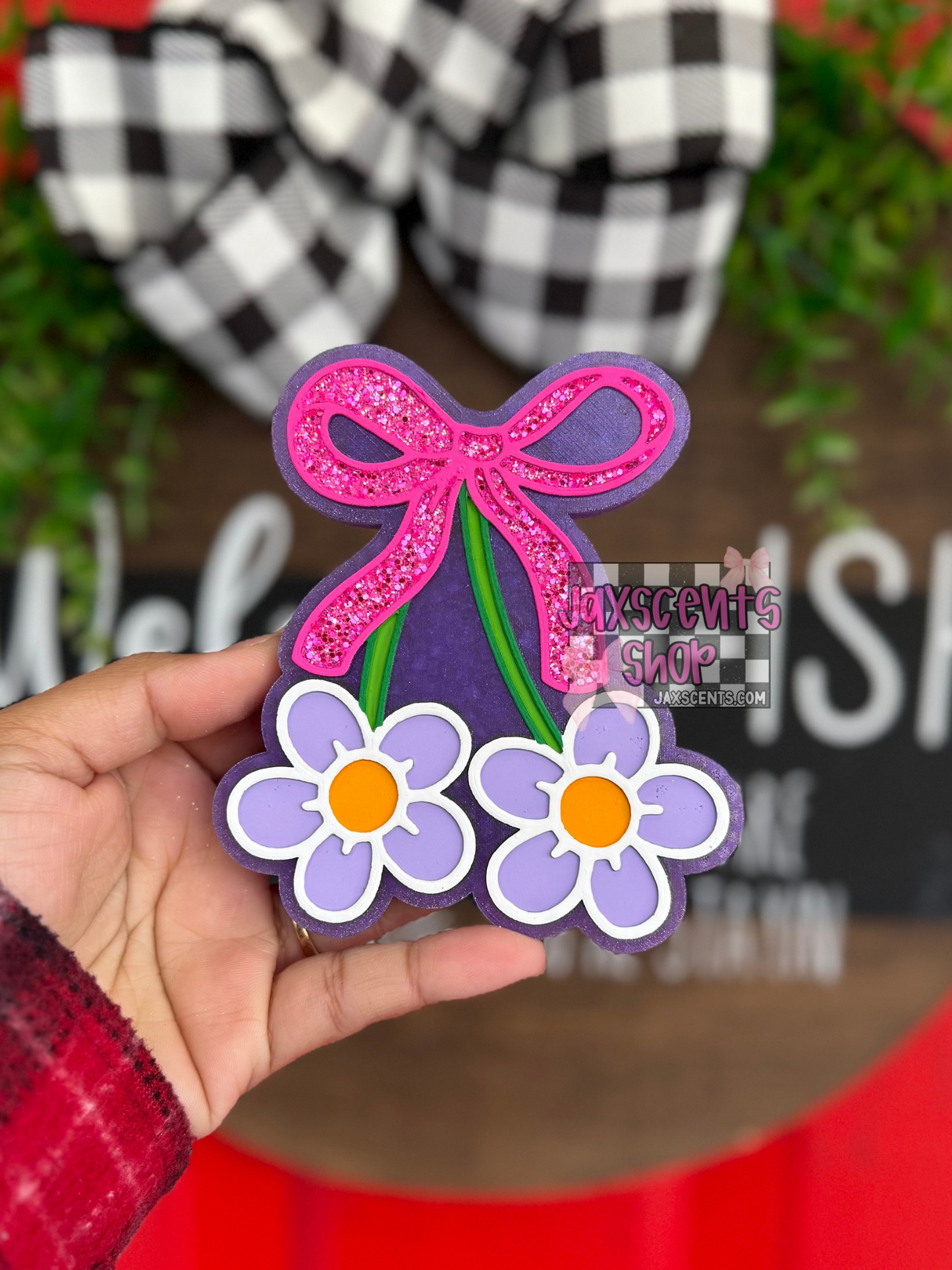 Flower Cherries w/ Bow Car Freshie