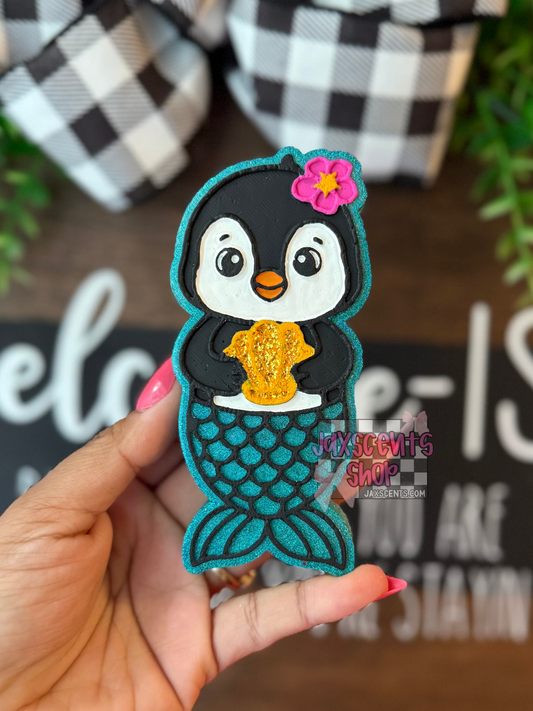 Penguin Mermaid Car Freshie