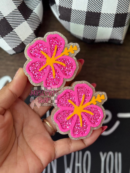 Hibiscus Car Freshie VENT CLIPS
