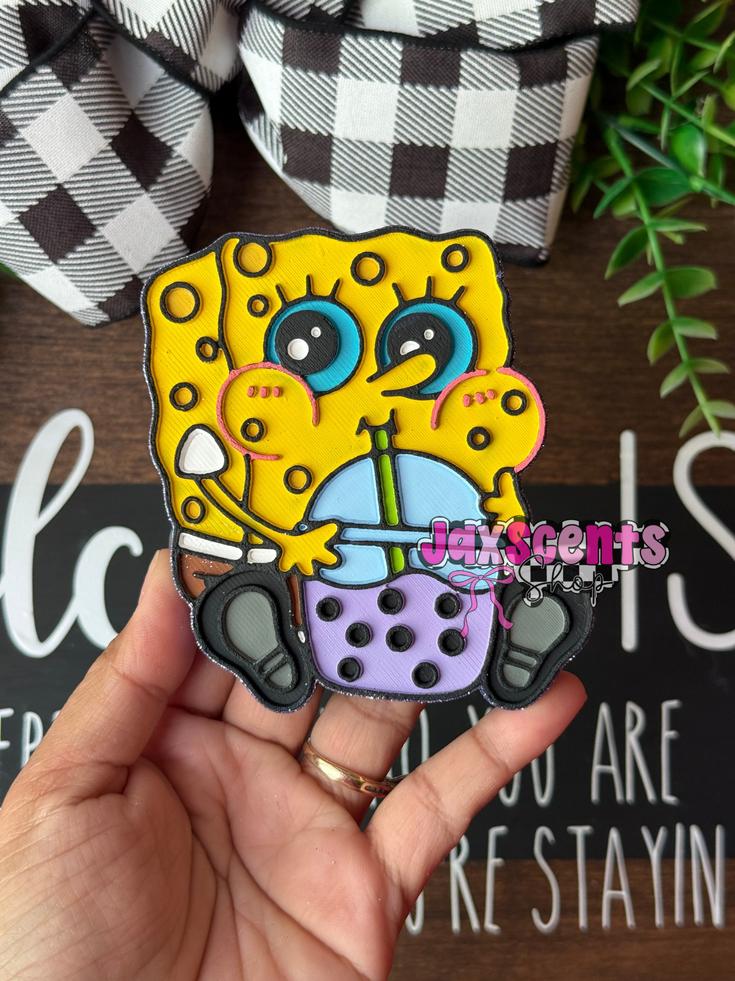 SpongeBob Boba Car Freshie