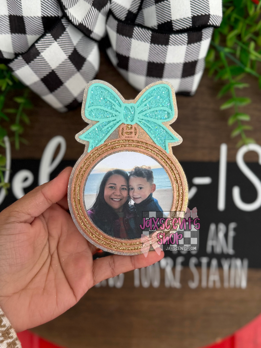 Locket With Bow (Custom Photo) Car Freshie
