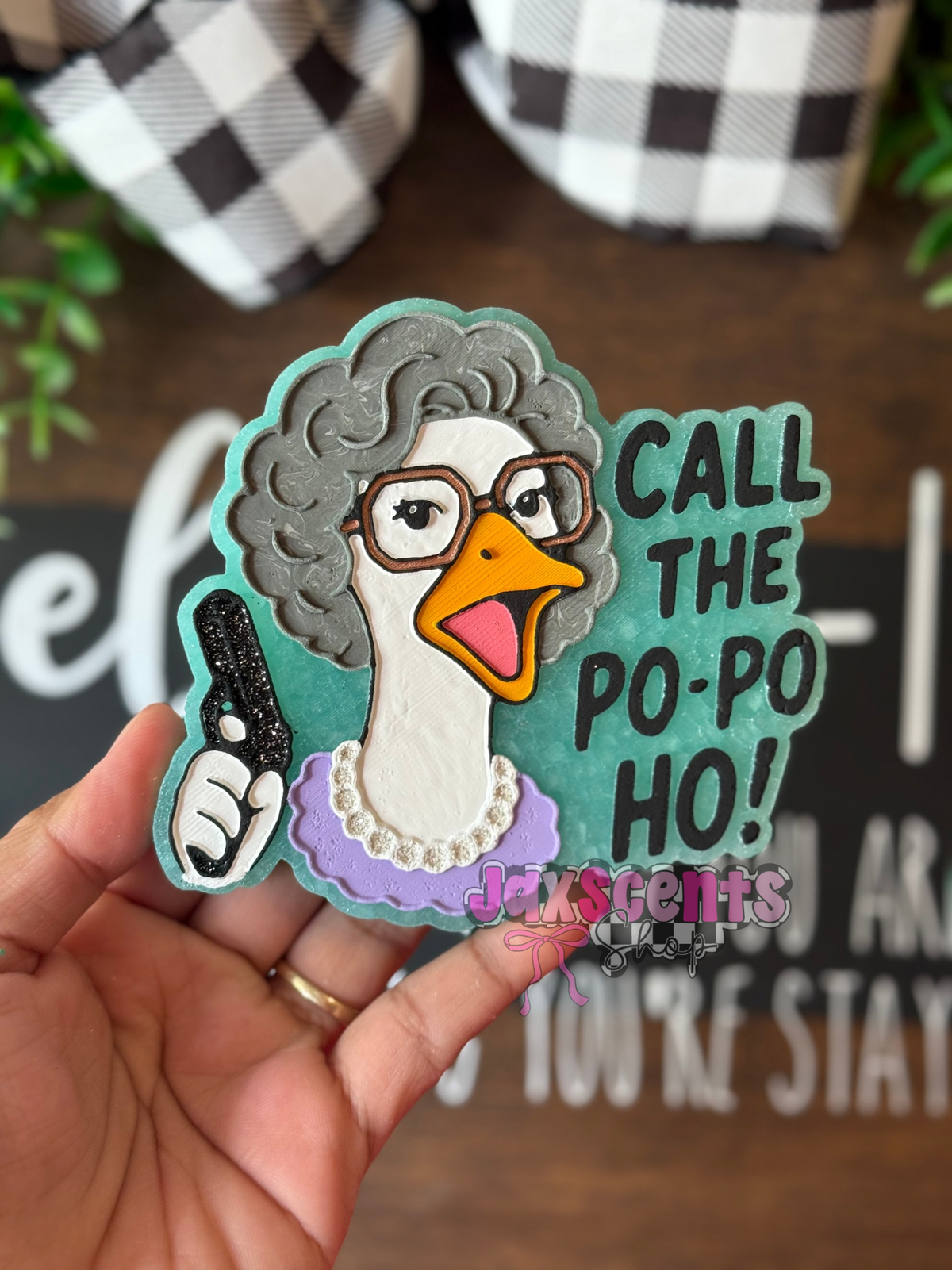 Call The Po Po Ho Goose Car Freshie