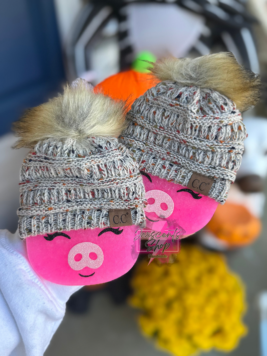 Pig With Beanie