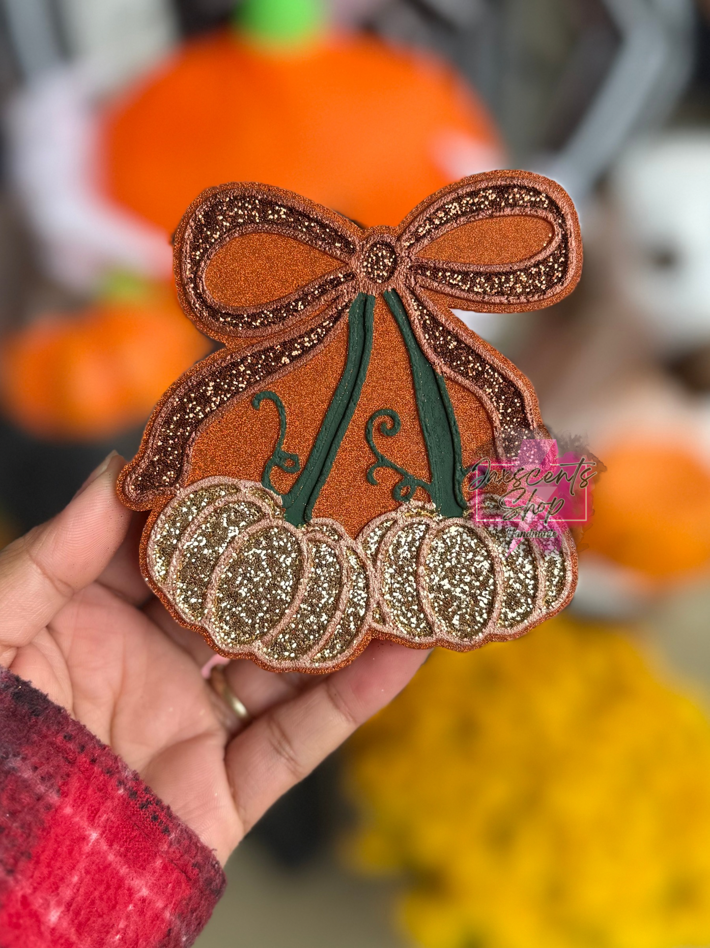 Pumpkin Cherries With Bow