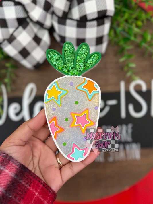Carrot w/ Stars Car Freshie
