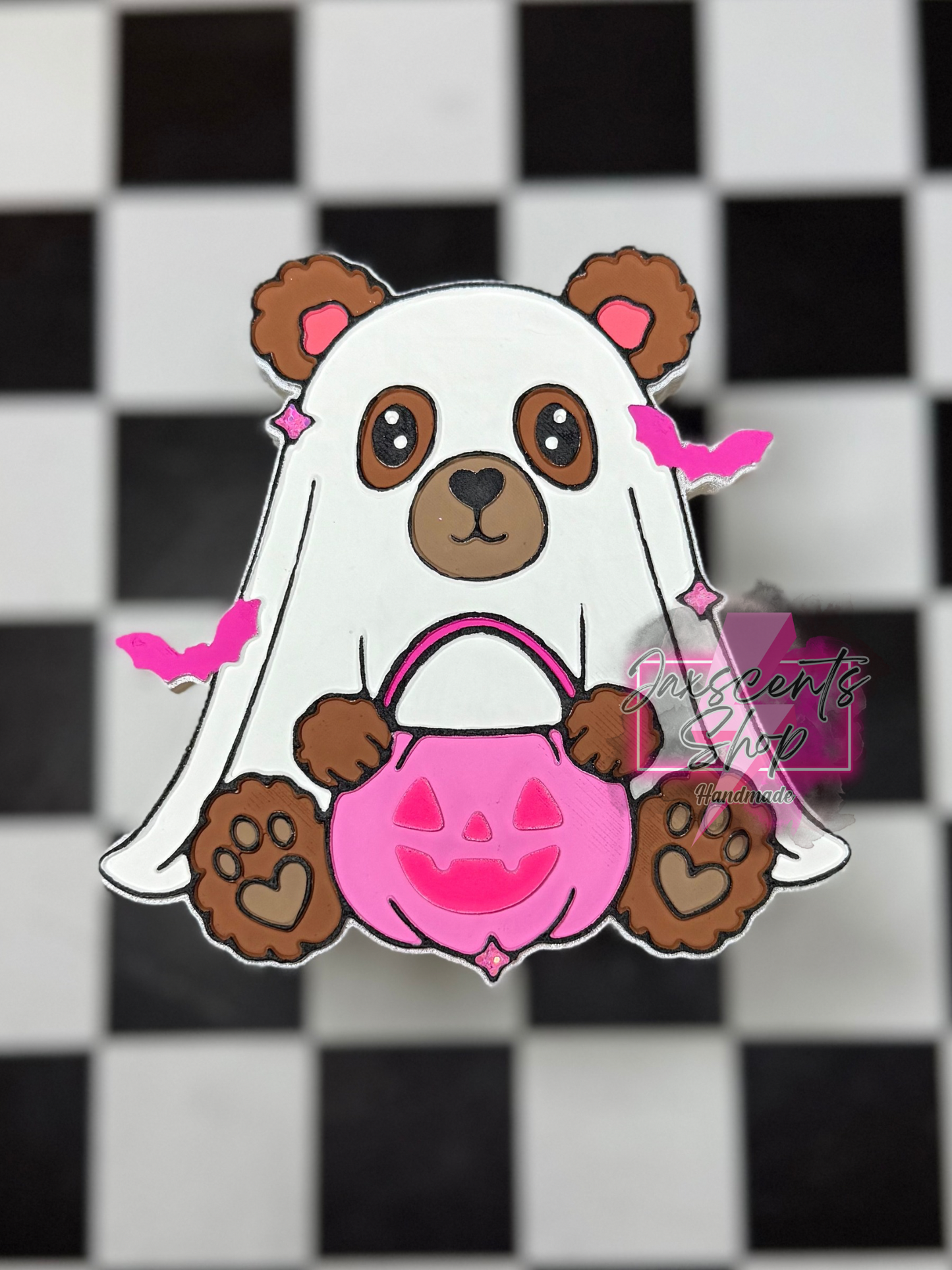 Bear Ghost w/ Pumpkin