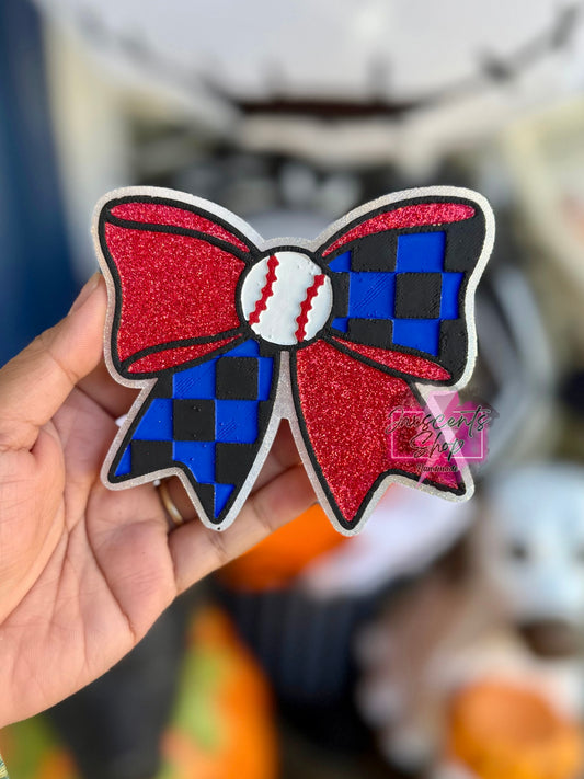 Baseball Checker Bow