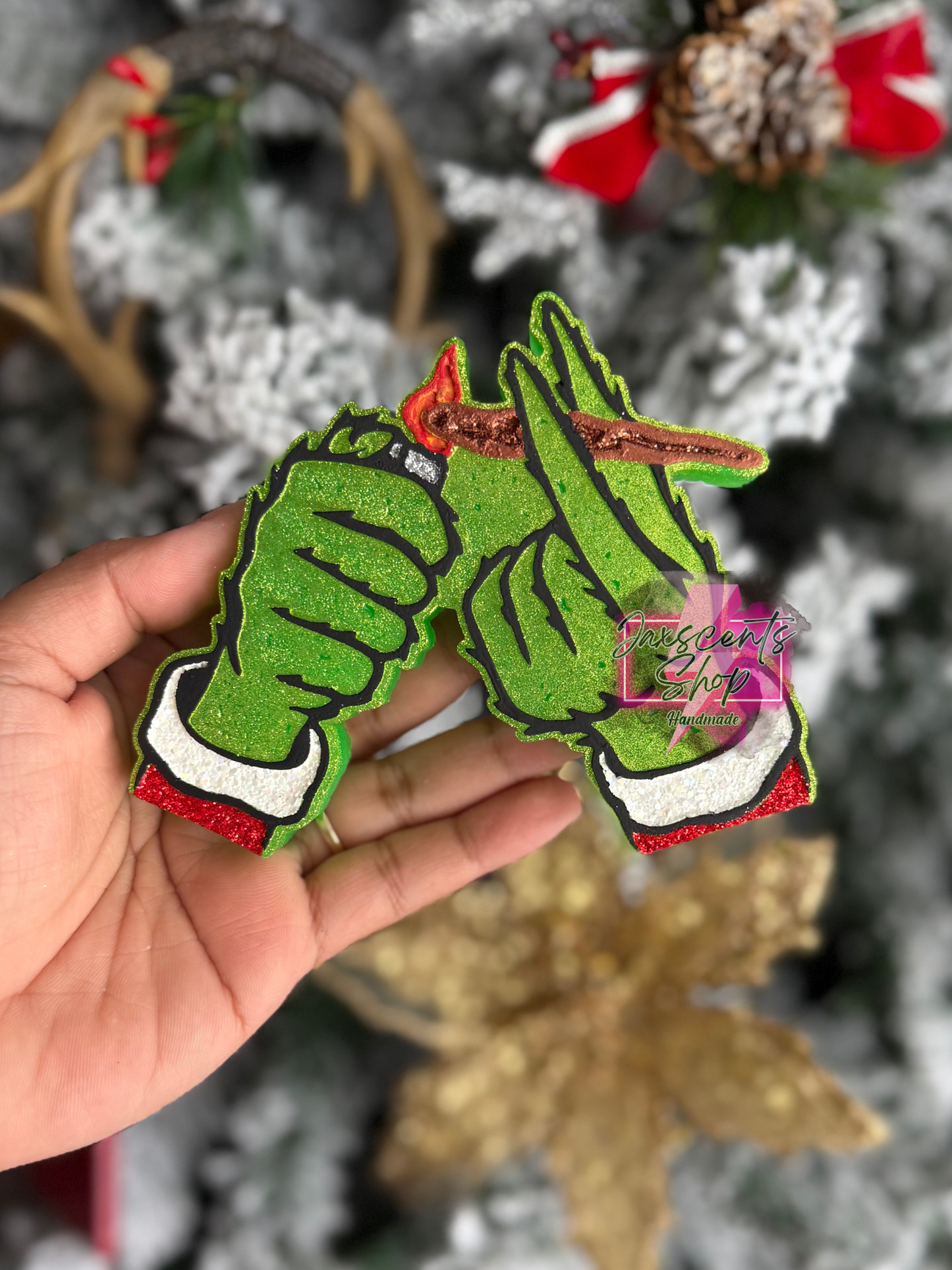 Stoned Green Guy Car Freshie