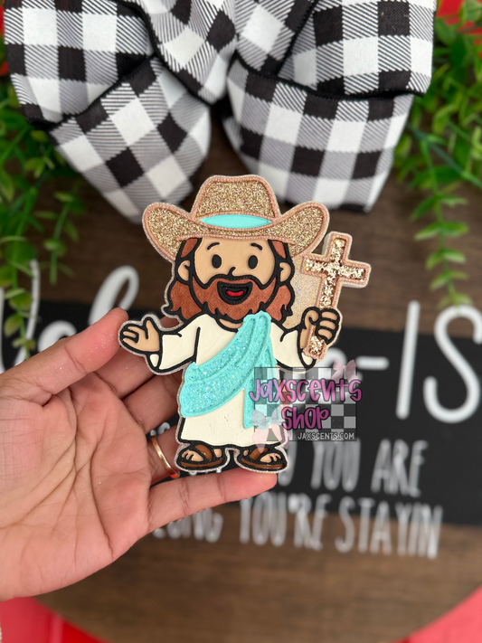 Jesus With Cross Car Freshie