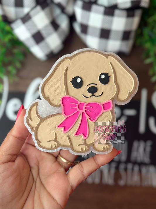 Dog with Bow Car Freshie