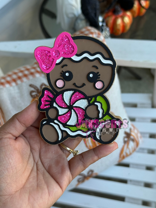 Peppermint Gingerbread Car Freshie
