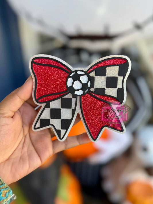 Soccer Checker Bow