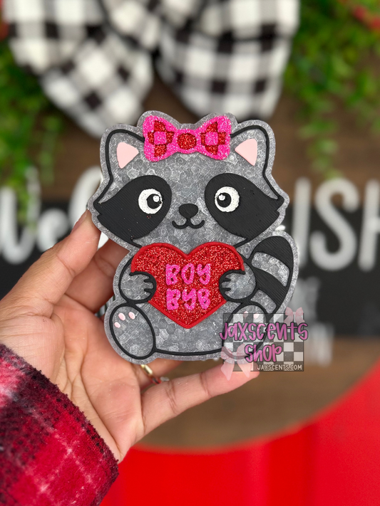 Boy Bye Raccoon Car Freshie