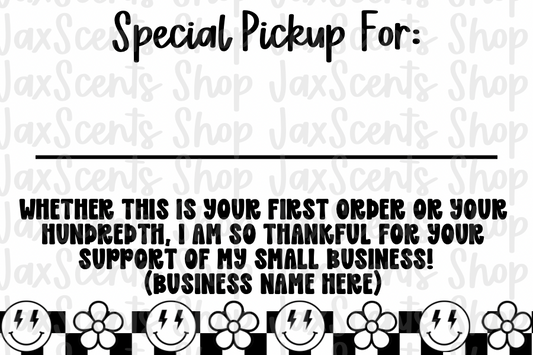 Groovy Checker Pickup For Sticker Labels (3x2)