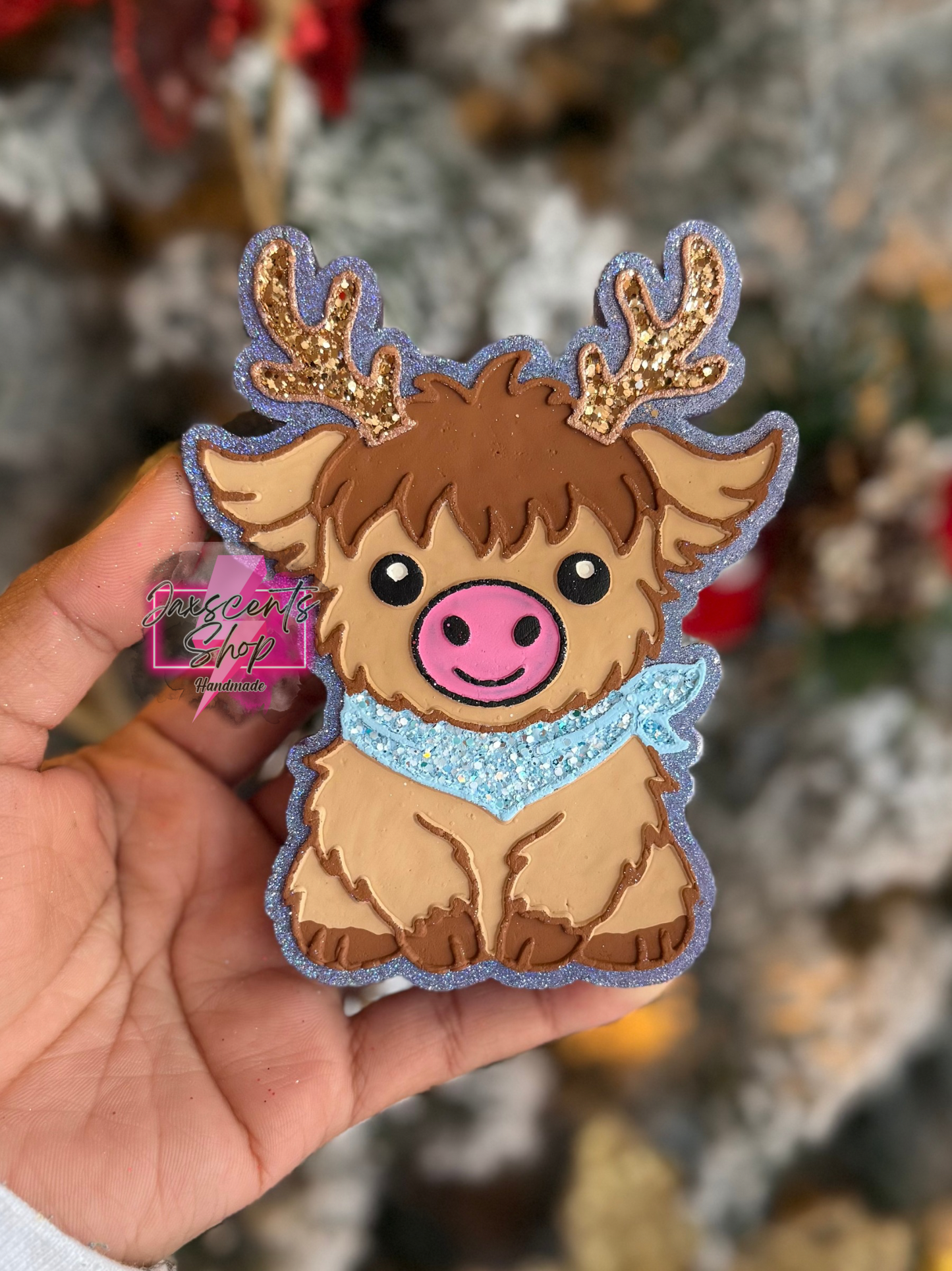 Reindeer Highland Cow