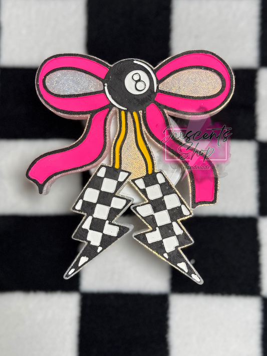 8 Ball & Lightning Bolts Bow