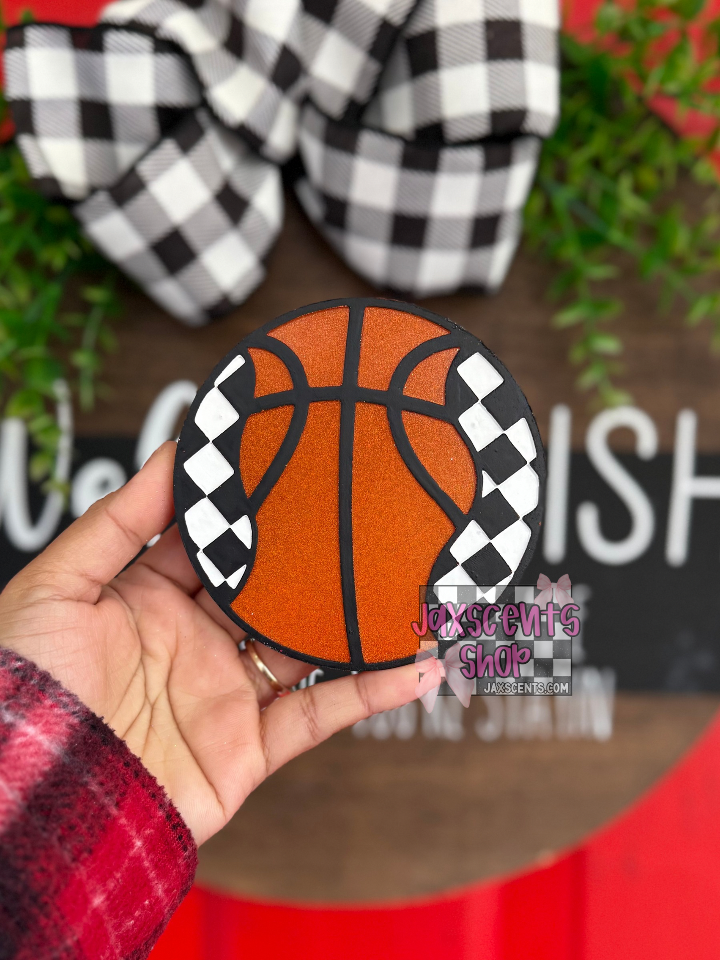 Checker Basketball Car Freshie