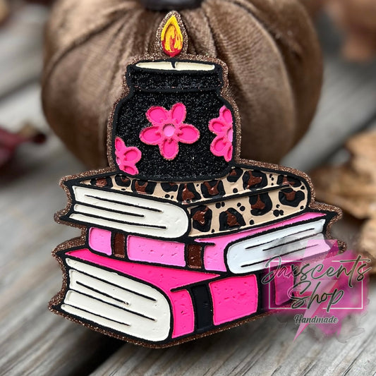 Candle Book Stack