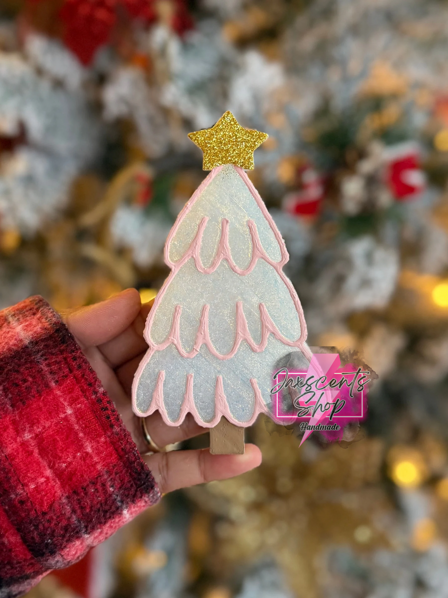 Christmas Tree With Star Car Freshie