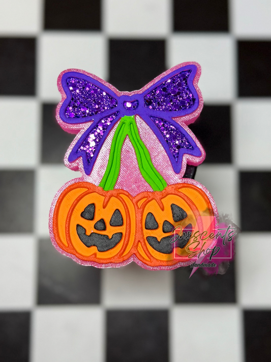 Pumpkin Cherries with Bow