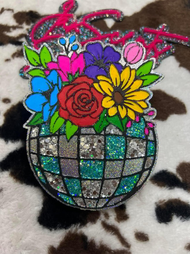 Floral Disco Ball