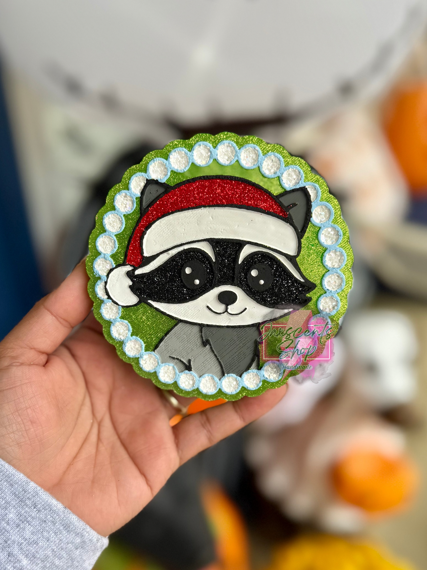 Christmas Raccoon Pearls