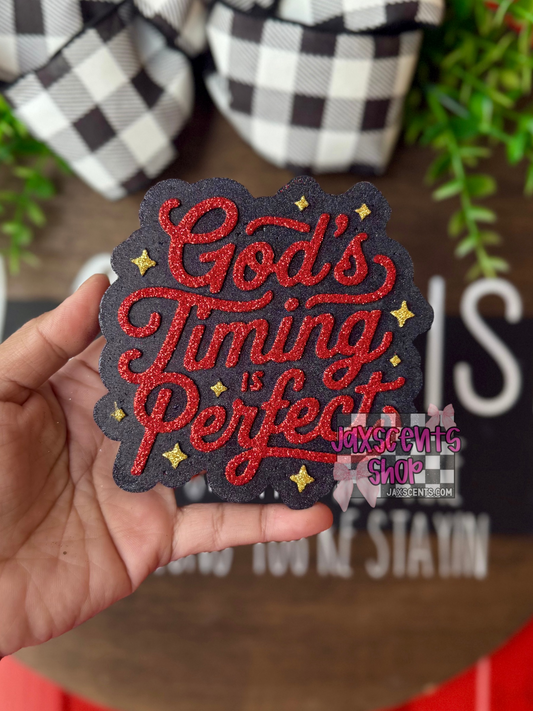 God’s Timing is Perfect Car Freshie