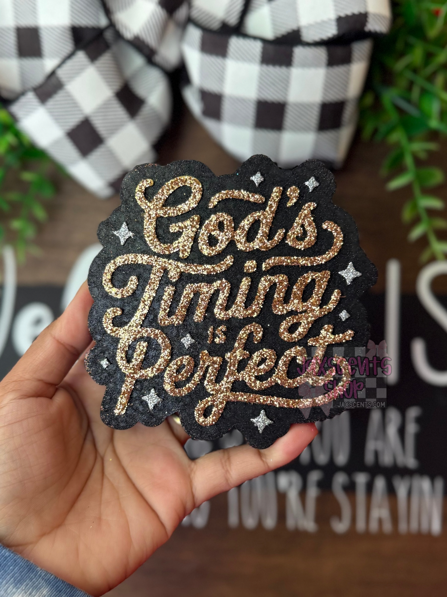 God’s Timing is Perfect Car Freshie