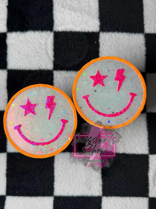 Lightning Bolt Star Smiley VENT CLIPS