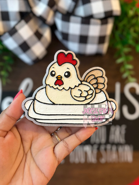 Rooster Butter Dish Car Freshie